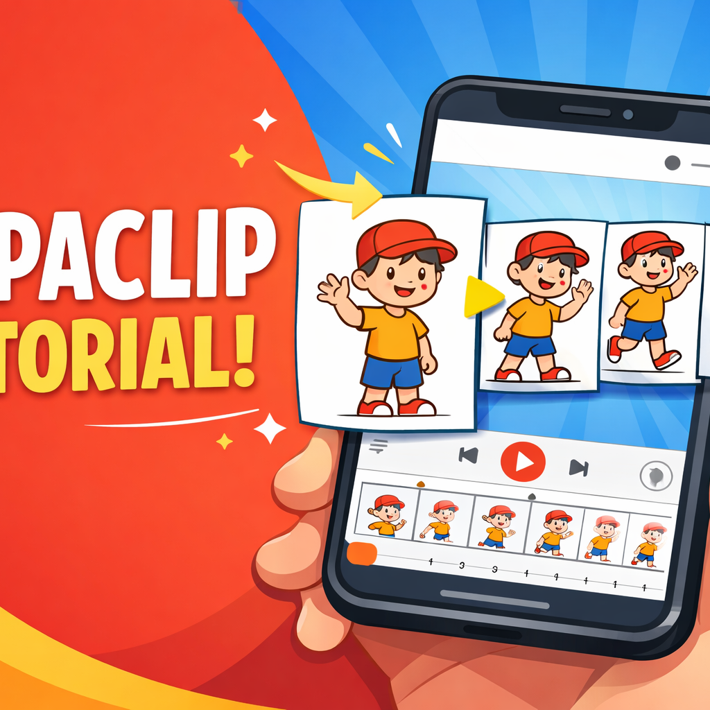 FlipaClip app thumbnail showing 2D animation creation on mobile for beginners
