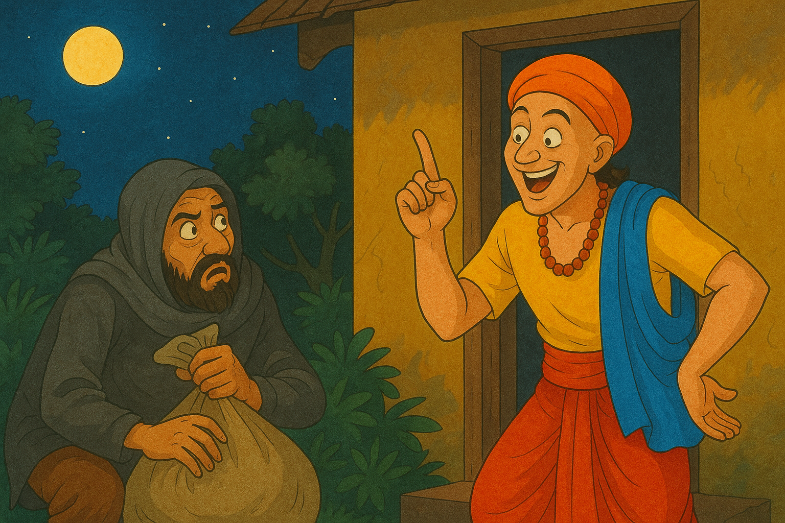 tenali-fooling-thief-night